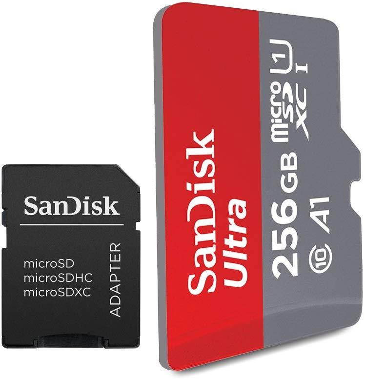 Sandisk Ultra 256GB Micro SDXC UHS-I Card with Adapter, Memory Card Up To 100 MB/s