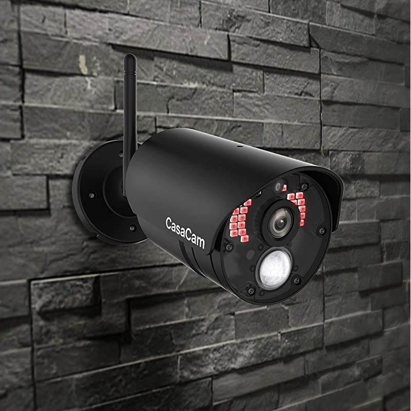 VS802 Wireless Security Camera System with 7" Touchscreen and HD Nightvision Cameras, AC Powered (2-cam kit)