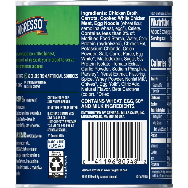 Progresso Reduced Sodium Chicken Noodle Soup 18.5oz