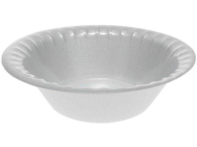 Pactiv YTK100120000 Laminated Foam Dinnerware, Bowl, 12 oz., 6" Diameter, White, 1,000/Carton
