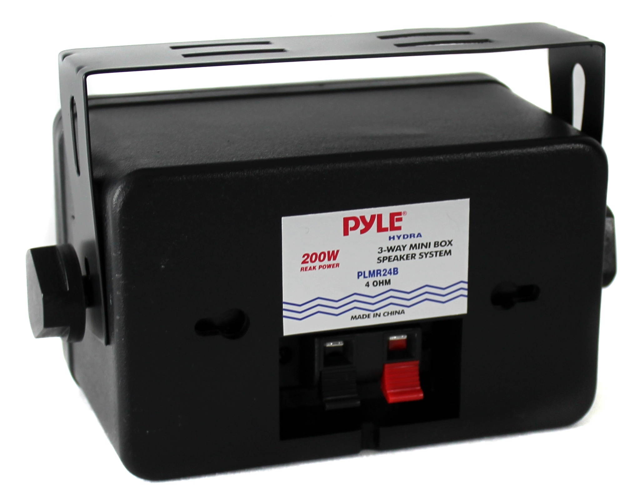 Pyle PLMR24B 3.5" 200 Watt 3-Way Weather Proof Box Speaker System Black (6 Pack)