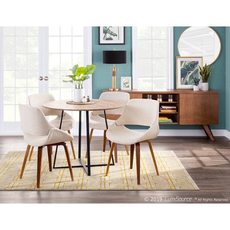 Trophy Industrial Table Lamp with Linen Shade (Includes LED Light Bulb) Black - LumiSource