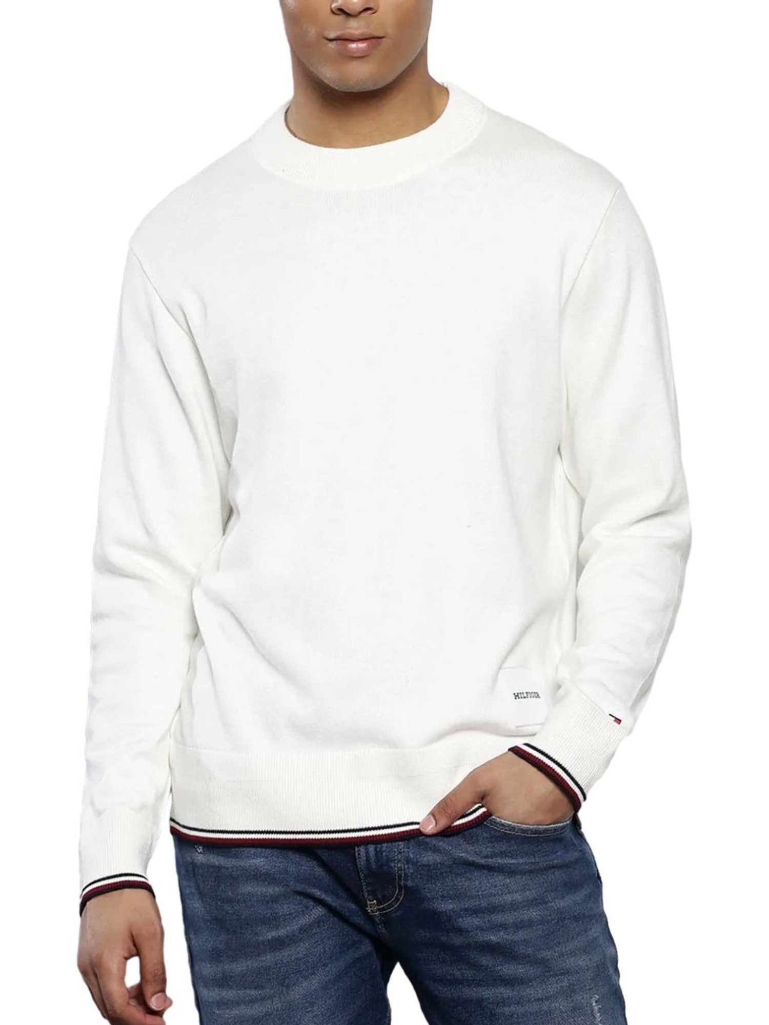 Tommy Hilfiger Ancient White Relaxed Fit Sweater