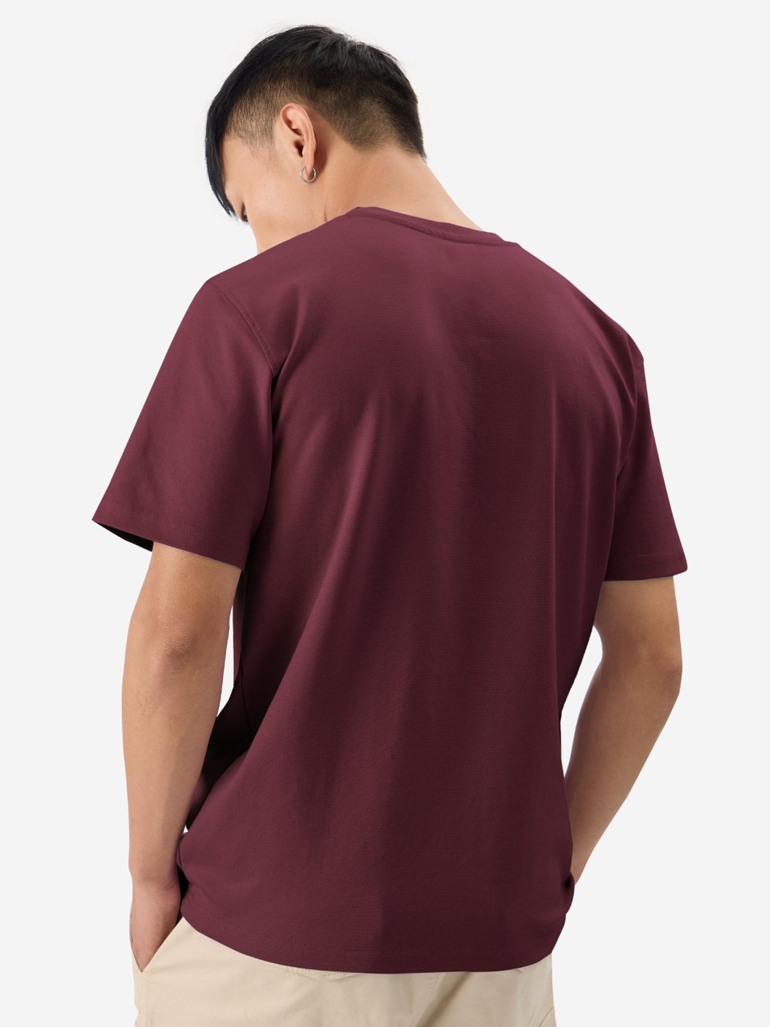 Levi's Pink Cotton Slim Fit Texture Henley T-Shirt