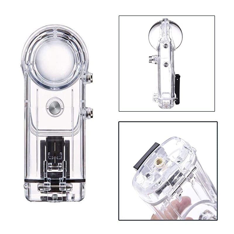 Housing Case for Ricoh Theta Spherical Cameras (V, S & SC) with Underwater Diving 30M Protective Shell Accessories