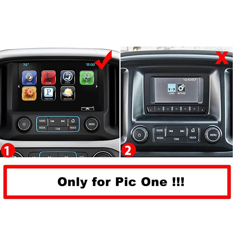 Glass Protector Replacement for 2015-2019 2020 Chevrolet Colorado Suburban Tahoe 8 Inch Mylink, Tempered Glass Navigation Infotainment Center Touch Screen Protector, Scratch-Resistant