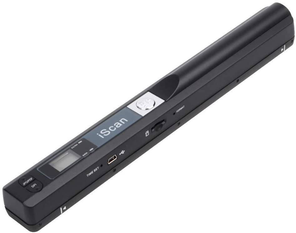 Portable Scanner iSCAN 900 DPI A4 Document Scanner Handheld for Business, Photo, Picture, Receipts, Books, JPG/PDF Format Selection, Micro SD Card Hand Scanner-B