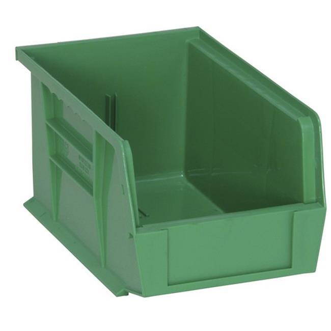 QUANTUM STORAGE SYSTEMS QUS221GN Green Hang and Stack Bin, 9-1/4"L x 6"W x 5"H