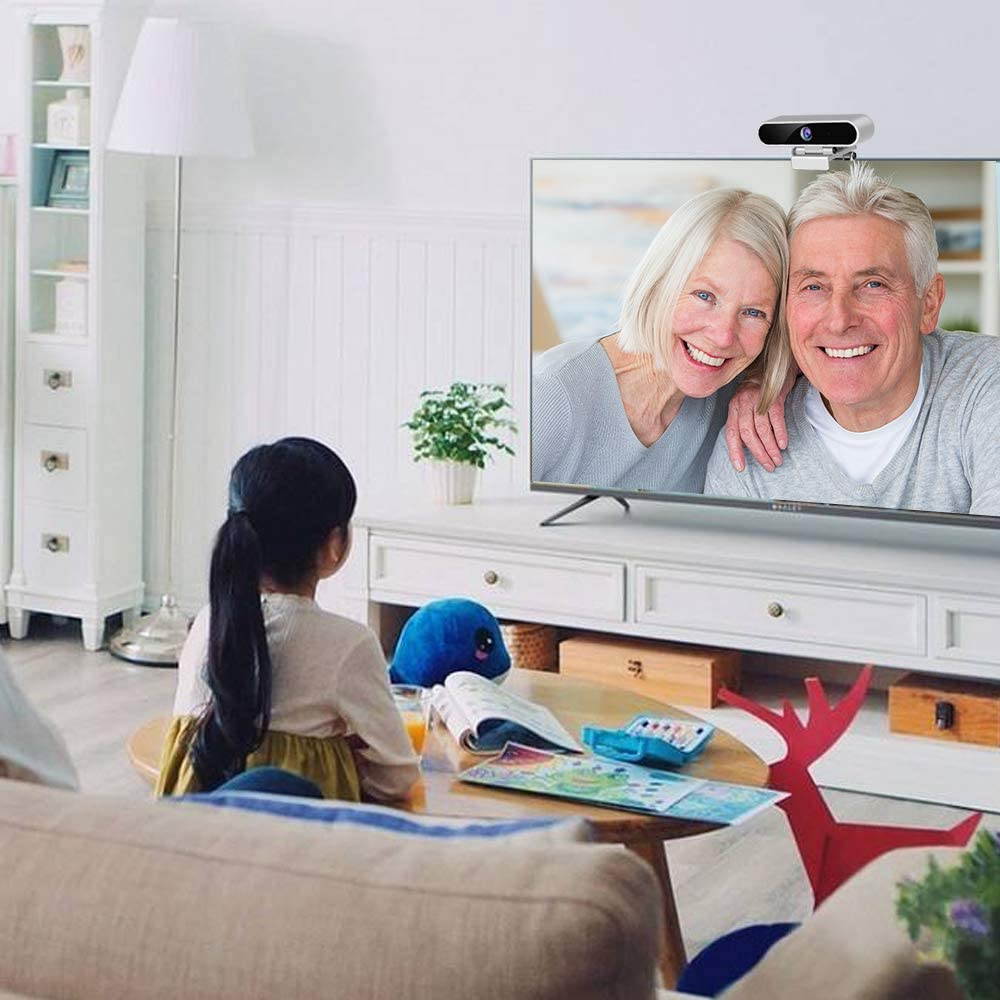 Webcam with Microphone,Camera for Computer Desktop 1080P HD Webcam,Plug and Play USB Webcam for Laptop Flexible Rotatable Clip and Tripod,Privacy Cover for Video Calling Recording Conferencing