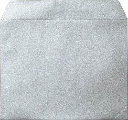 9" x 11 1/2" Booklet Silver Metallic Envelopes - 25 Envelopes from Paper and More
