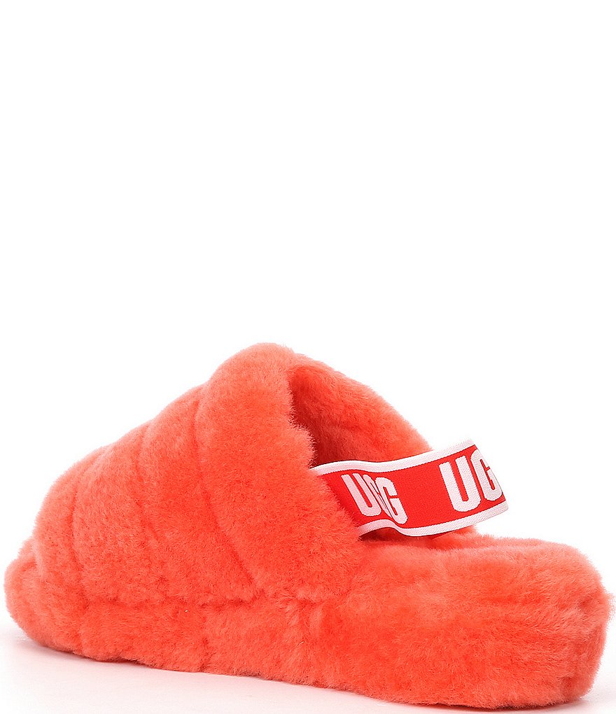 UGG&reg; Logo Fluff Yeah Fur Slides