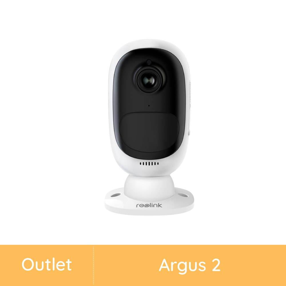 Reolink Outdoor Security Camera Wireless Rechargeable Battery 1080P Color Night Vision Motion Detection 2-Way Audio, Support Google Assistant, Cloud Storage, Argus 2