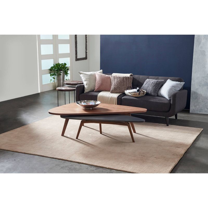 Contemporary Walnut Veneer Coffee Table Brown - Venus Williams Collection