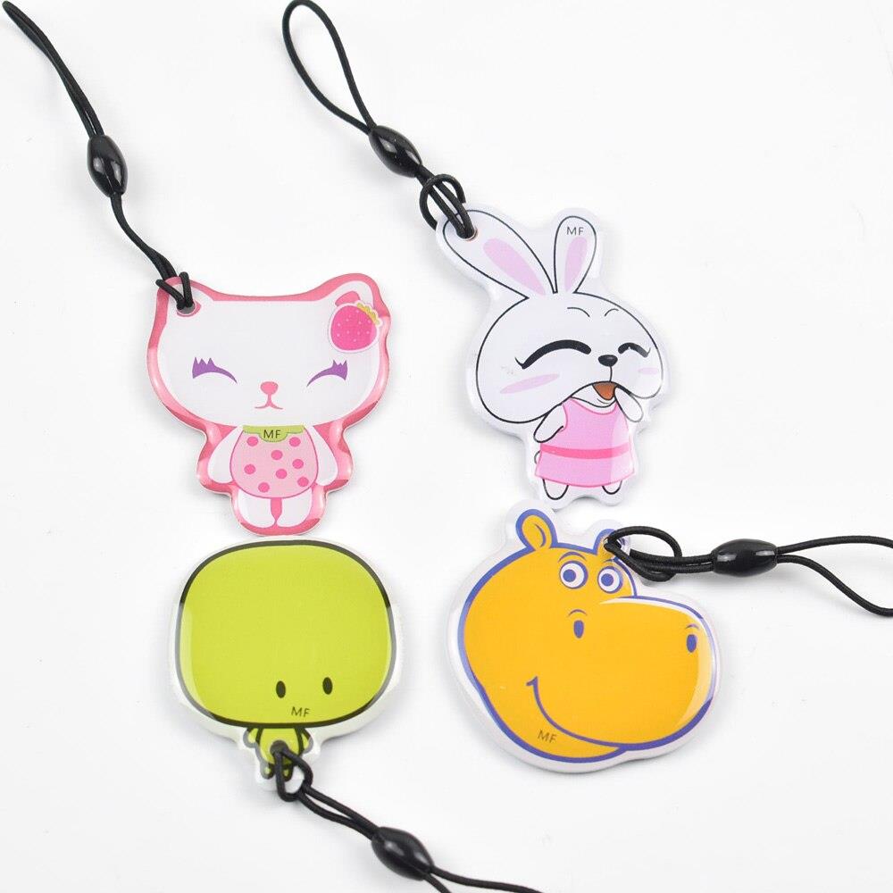 6 pcs/lot UID Cards Changeable Tags Block 0 Writable 13.56mhz Cartoon RFID Rewritable Proximity Smart Card Copy Clone
