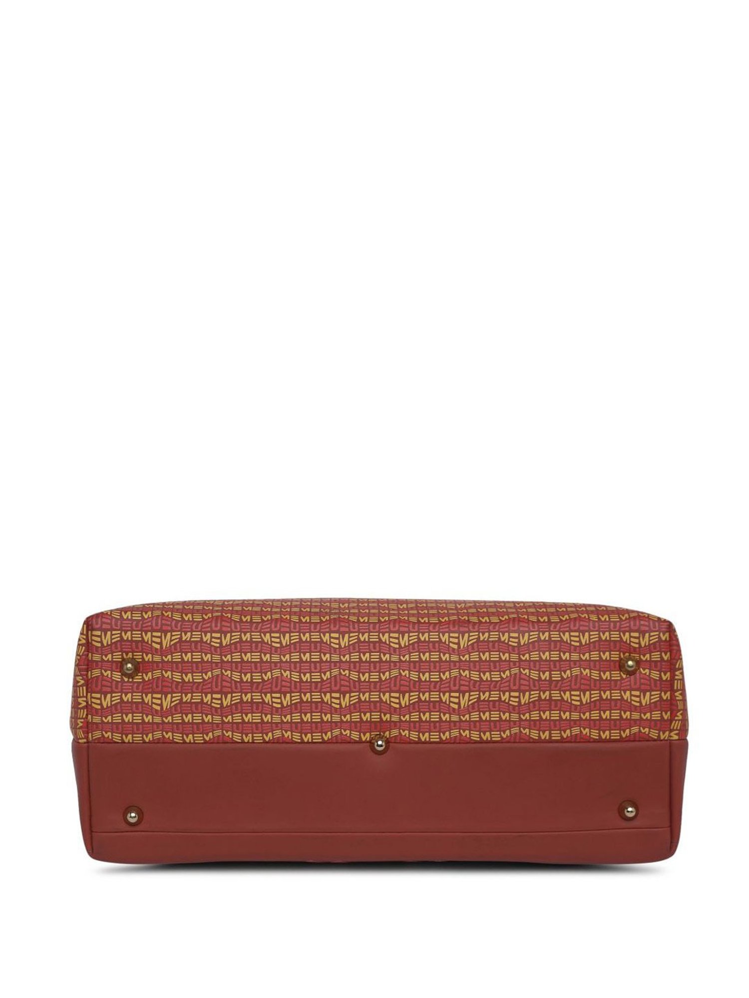 Eume Dragonfly Hot Sauce Red Leather Printed Tote Handbag