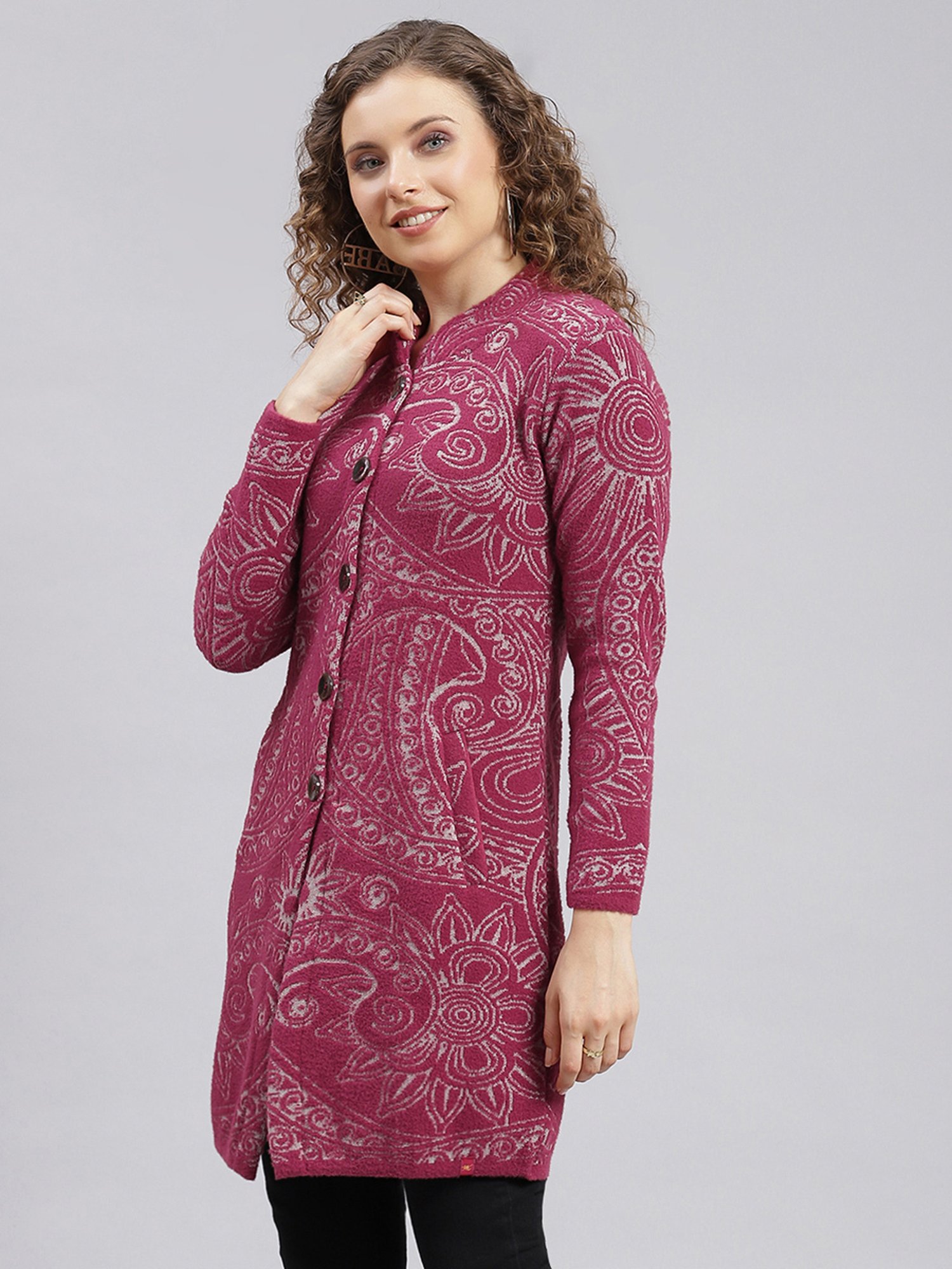 Karyn Seo Miranda Vintage Inspired Embroidered Kimono Cardigan