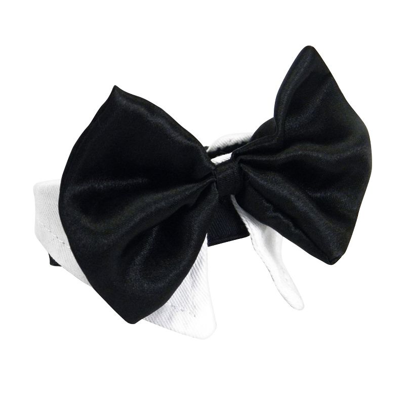 Platinum Pets BowTie for Holiday Dog and Cat - Black & White - S