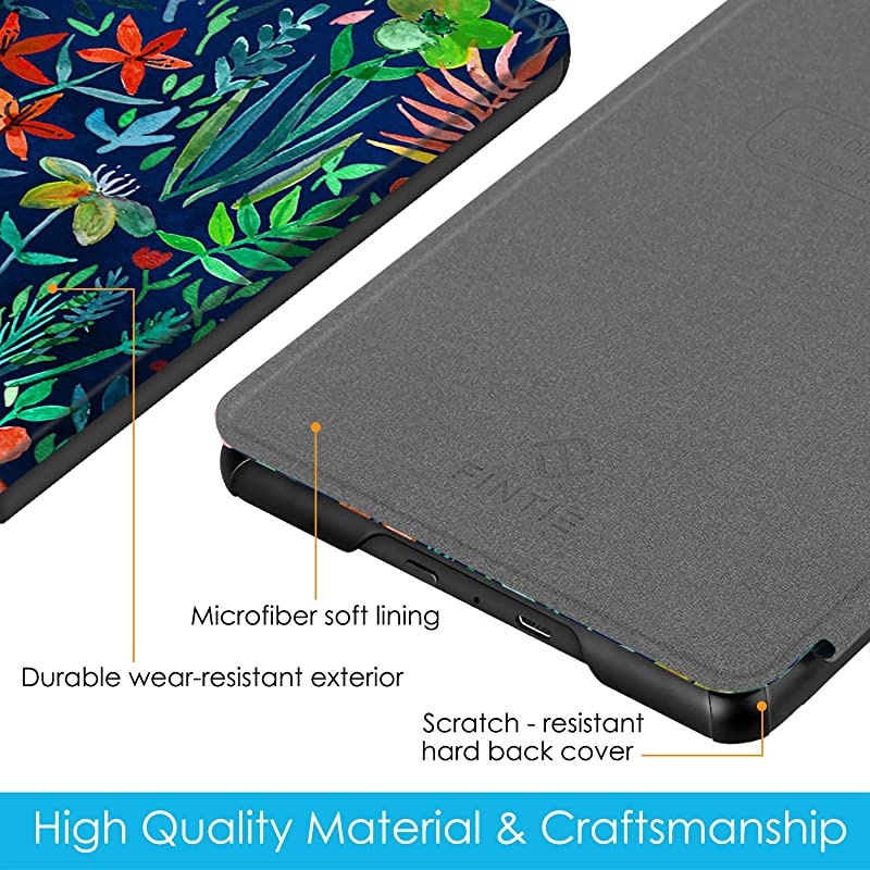 Slimshell Case for AllNew Kindle Paperwhite 10th Generation 2018 Release Premium Lightweight PU Leather Cover with Auto SleepWake for  Kindle Paperwhite EReader Jungle Night