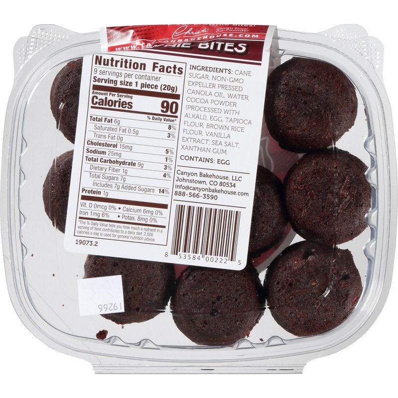 Canyon Bakehouse Gluten Free Brownie Bites - 6.35oz