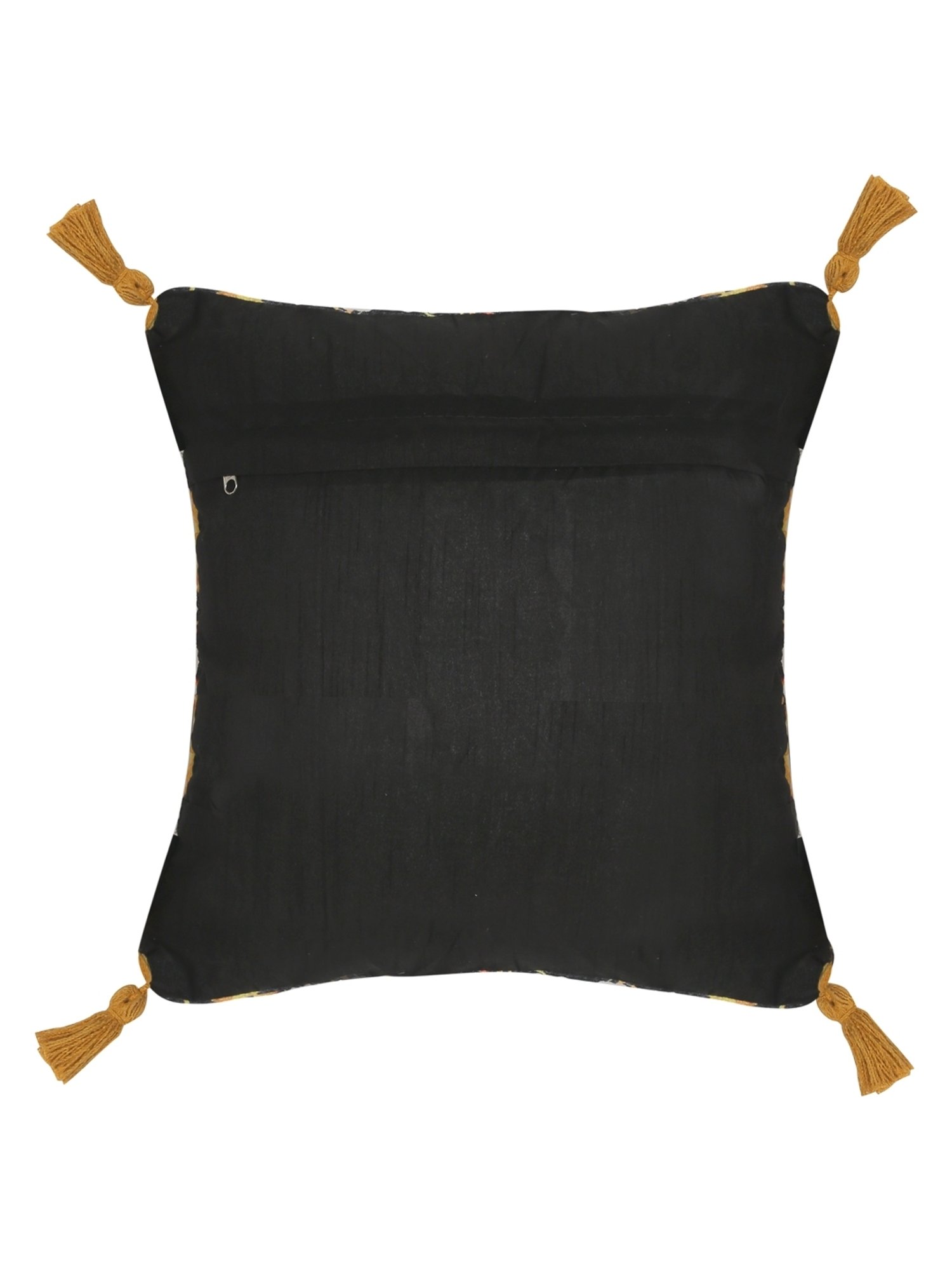 HOSTA HOMES Black & Yellow Velvet Ultra Soft Cushion Covers - Set of 2