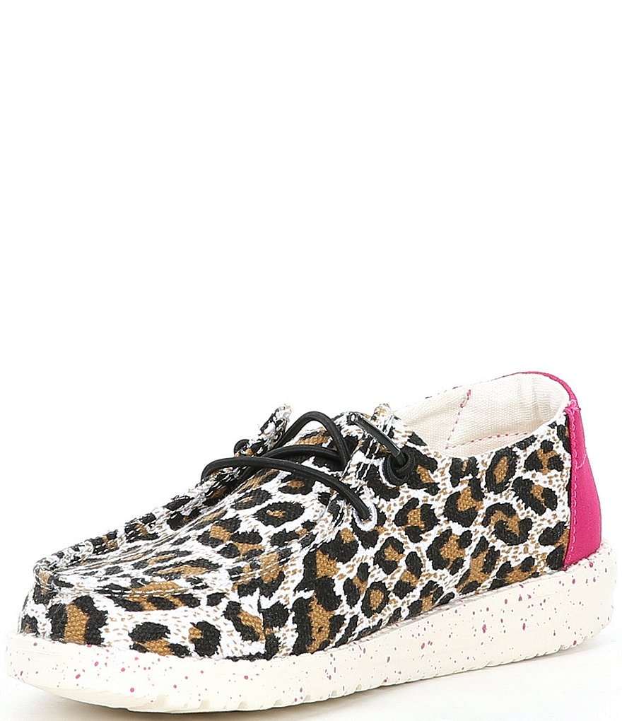 Hey Dude Girls' Wendy Cheetah Printed Washable Slip-Ons (Toddler)