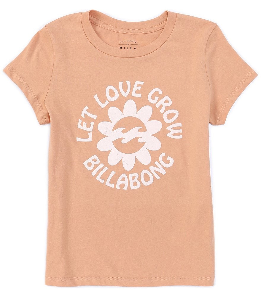 Billabong Little/Girls Girls 4-12 Short-Sleeve Let Love Grow Tee