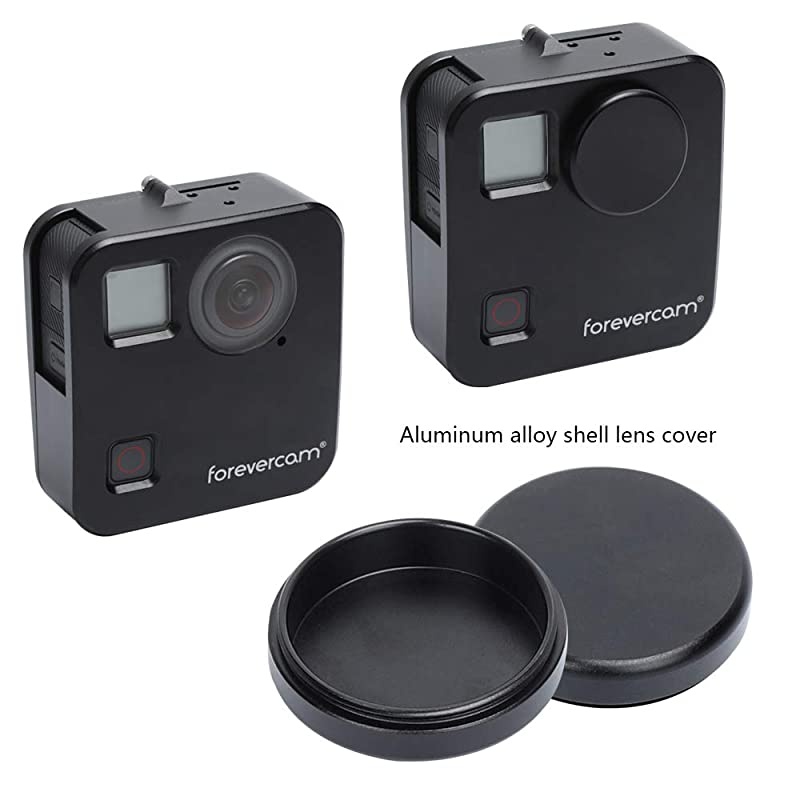with GoPro Fusion 360 Camera case 2 Aluminium Alloy Lens Cap Best Protection for GoPro