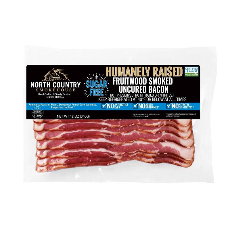 North Country Smokehouse USDA Uncured Certified Humane Bacon - 12oz