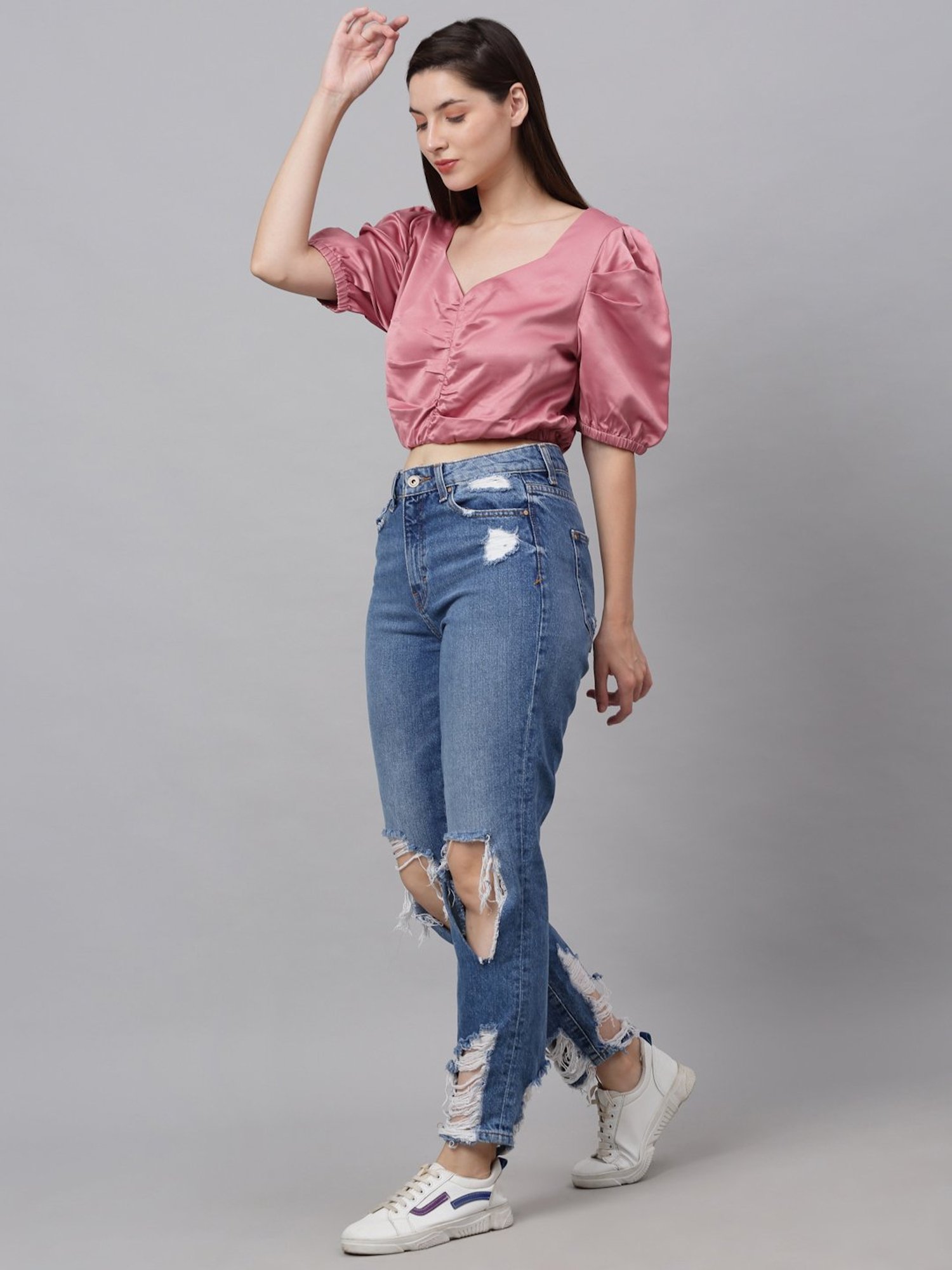 NEUDIS Pink Crop Top