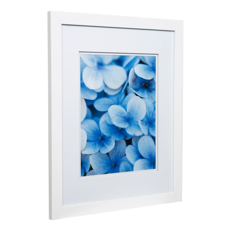 Single Picture 16" x 20" Wide Double Matted to 11" x 14" Frame White - Gallery Solutions
