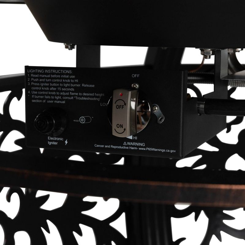 Toulon Oval Aluminum LPG Fire Pit - Fire Sense