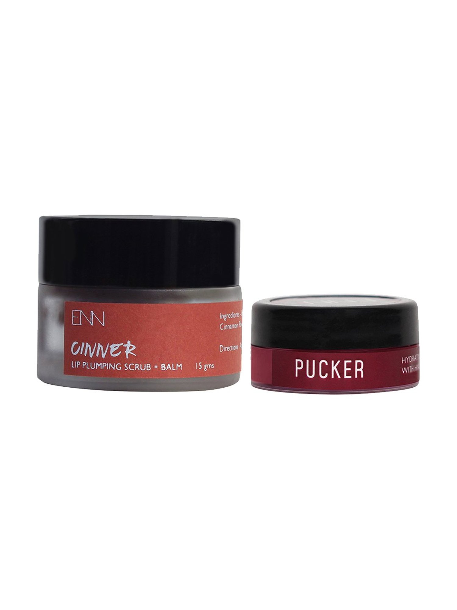 ENN Pucker Lip Balm Mini & Cinner Cinnamon Lip Scrub Cum Balm Combo Kit