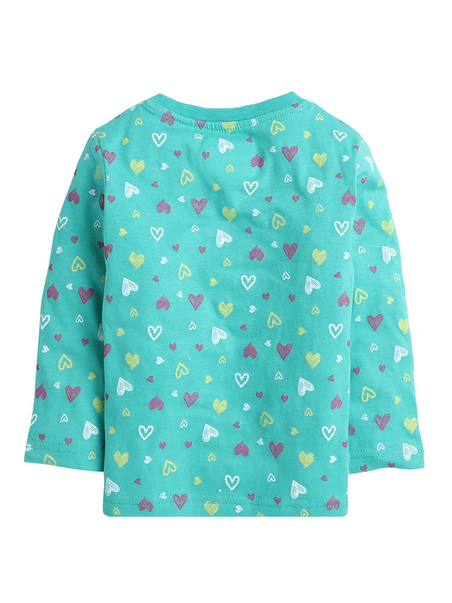 Bumzee Kids Blue & Pink Printed Full Sleeves T-Shirt with Pyjamas