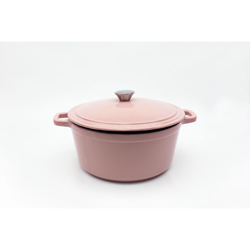 BergHOFF Cast Iron 7 Qt Round Stockpot Pink