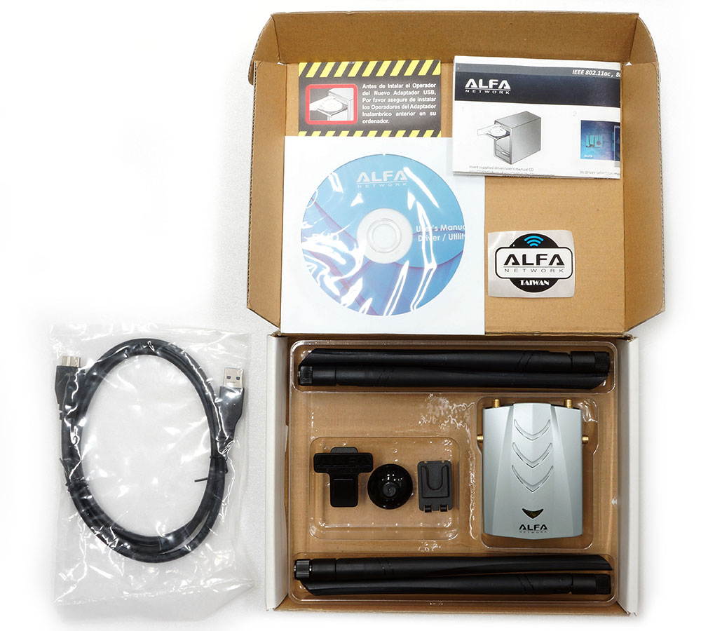 Alfa AWUS1900 802.11ac Dual band 2.4/5 Ghz Wi-Fi USB Adapter AC1900 1900Mbps