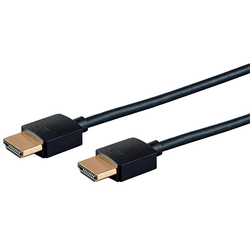 High Speed HDMI Cable 3 Pack 6 Feet Black | Certified Premium 4K60Hz HDR 18Gbps 34AWG YUV 444 Ultra Slim Series