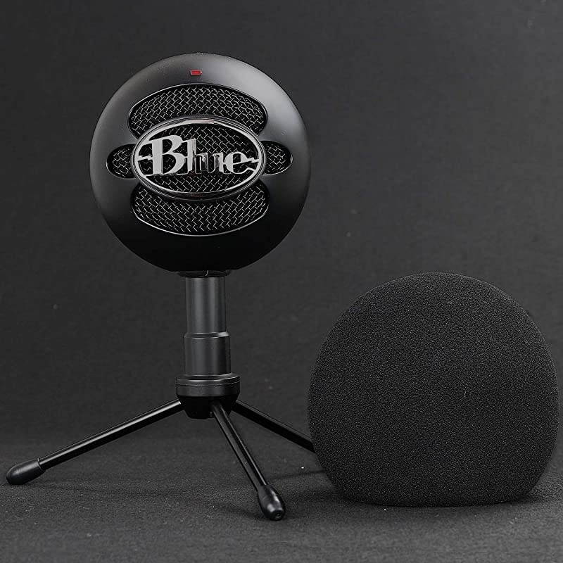 Blue Snowball Pop Filter Windscreen - Professional Snowball iCE Mic Foam Wind Cover Windshield Pop Filter for Recordings, Broadcasting, Singing by
