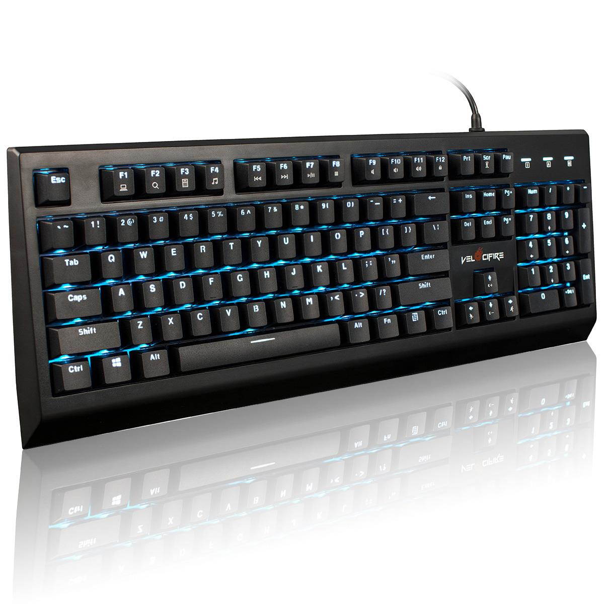 Velocifire VM01 Mechanical Keyboard for PC Game with Brown Switches Gaming Keyboard  Black Ship from US