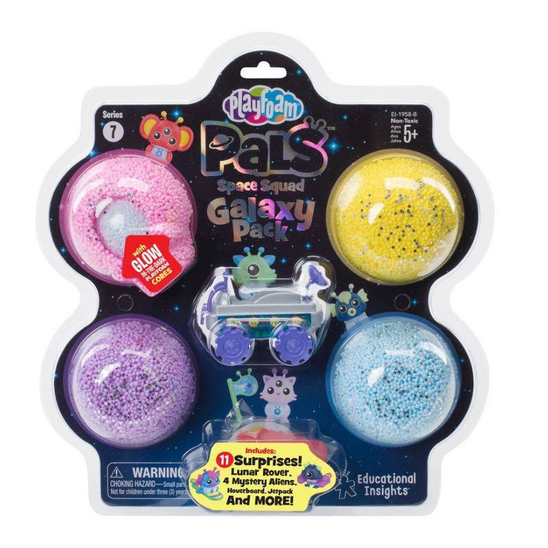 Playfoam Pals Space Squad Galaxy Pack - Yellow/Pink/Purple - Educational Insights
