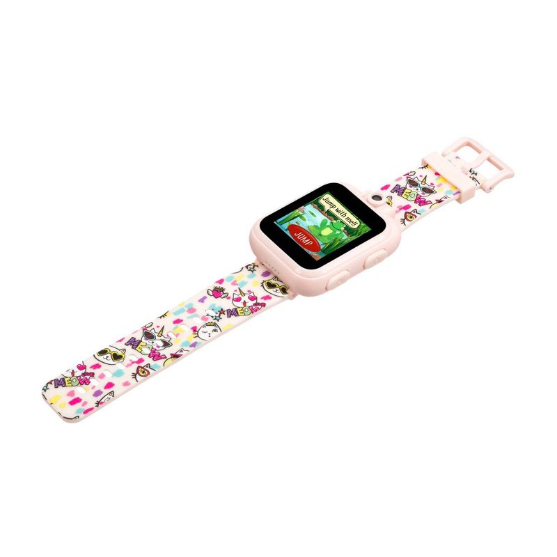 PlayZoom Smartwatch For Kids: Blush With Cats Print