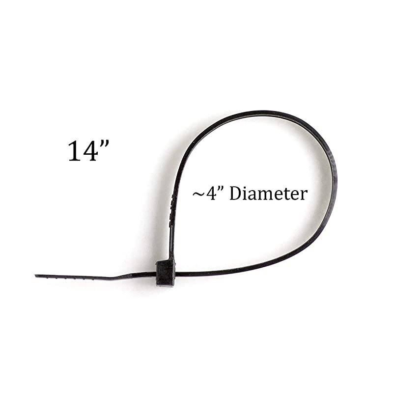 inch Grey Nylon Zip Ties Strong Zip Tie Wire Ties Indoor and Outdoor Rated No Tools Needed Zip Ties Wire Ties Cable Ties 100 Pack Grey