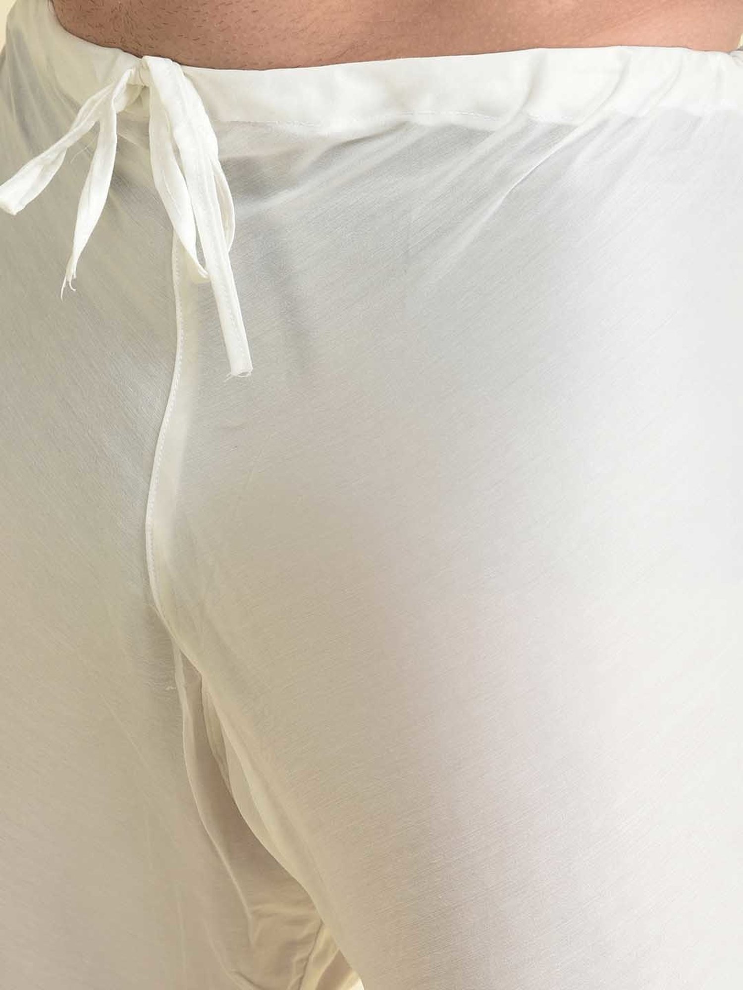 TABARD Blue & White Regular Fit Printed Kurta & Churidar Set