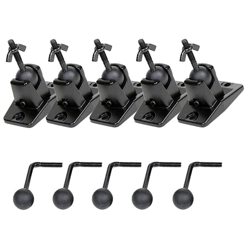 5 Black Universal Satellite and Audio Speaker Mount Bracket for Wall or Ceiling MS40B5 WM6