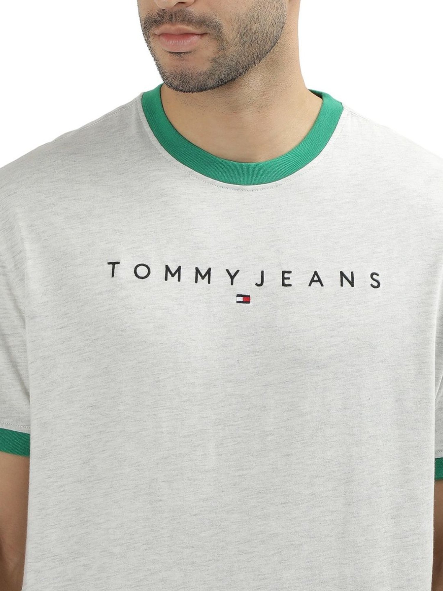 Tommy Hilfiger White Logo Regular Fit T-Shirt