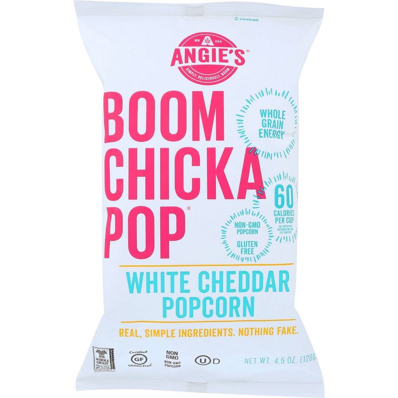 Angie's BOOMCHICKAPOP White Cheddar Popcorn - 4.5oz / 12pk