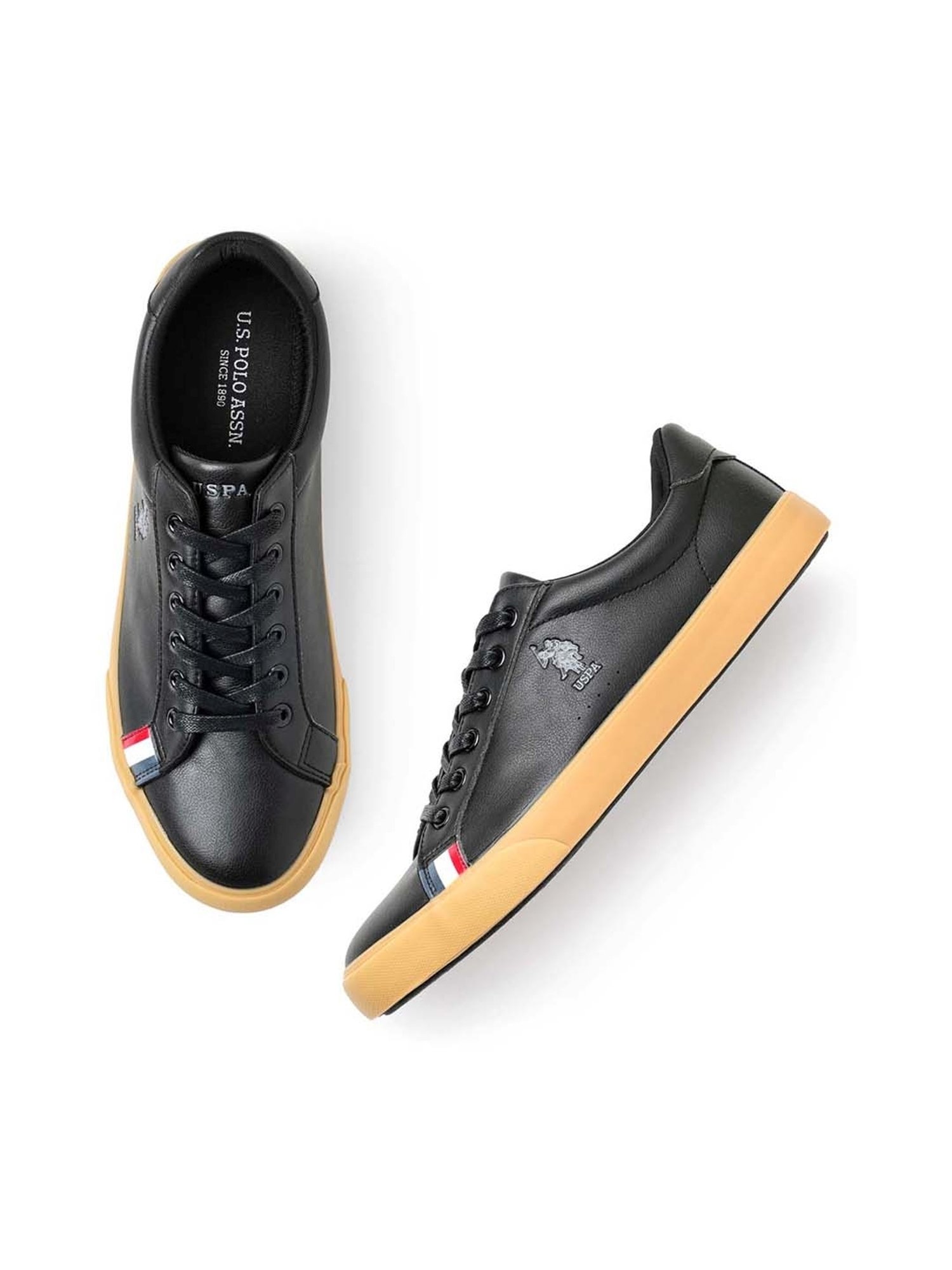 U.S. Polo Assn. Men's ARYN Black Casual Sneakers