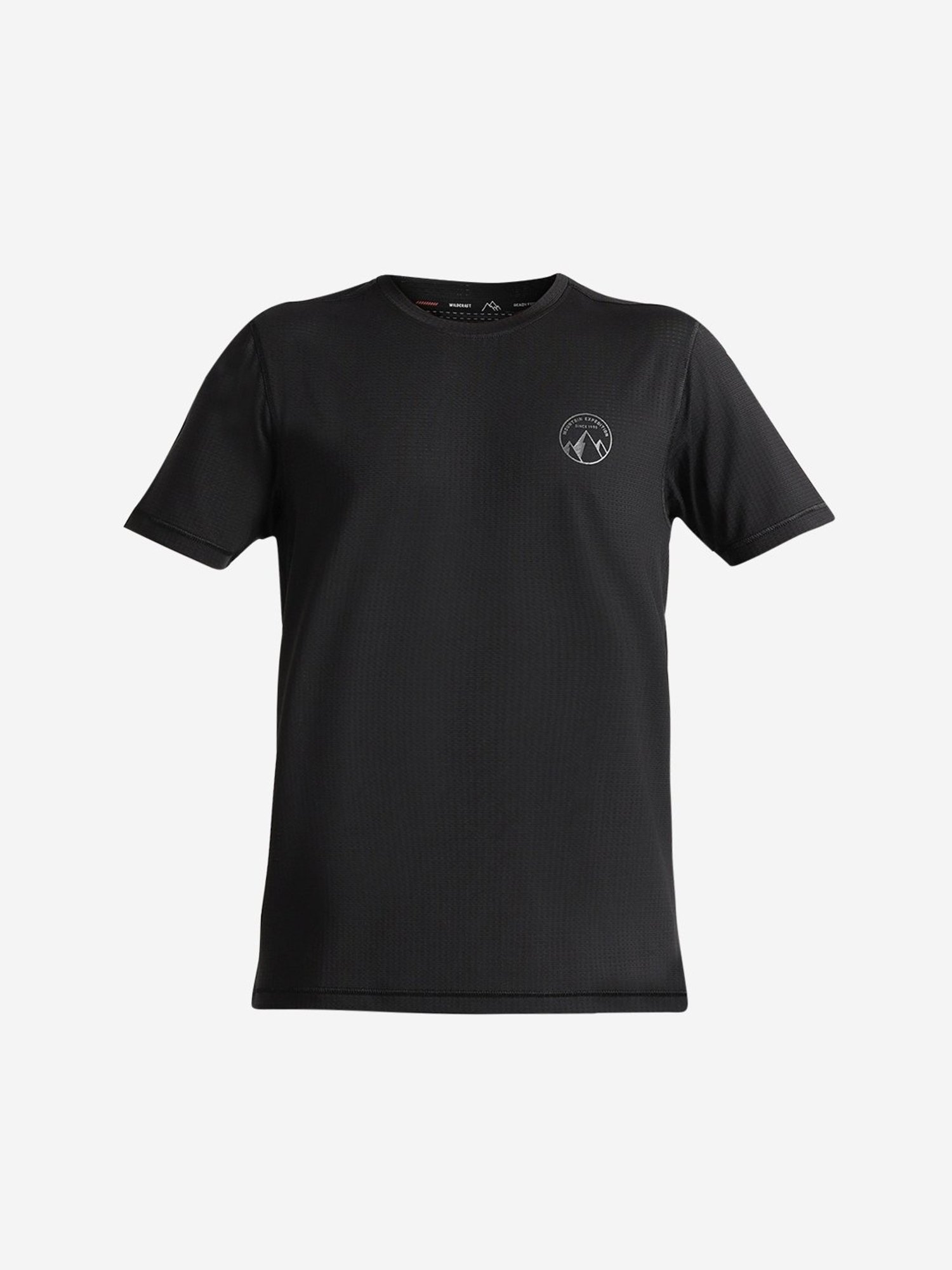 Wildcraft Black  Regular Fit Sports T-Shirt