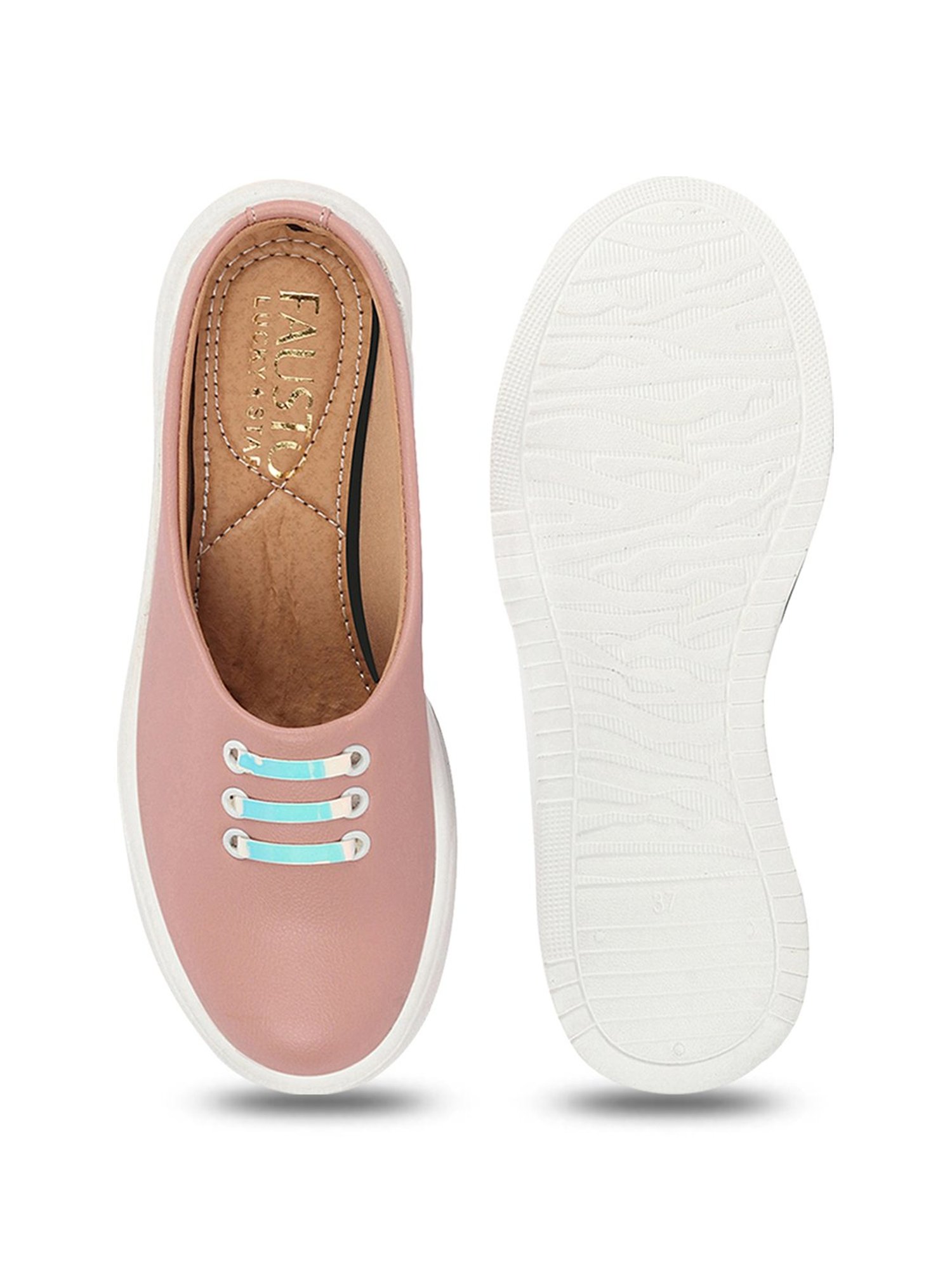 Fausto Women's Pink Mule Shoes