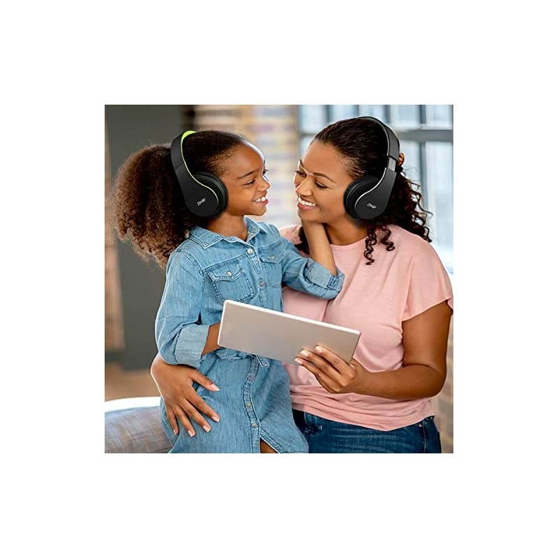 Bluetooth Headphones Over-Ear,  Foldable Wireless and Wired Stereo Headset Micro SD/TF, FM for Cell Phone,PC,Soft Earmuffs &Light Weight for Prolonged Waring(Black/Green)