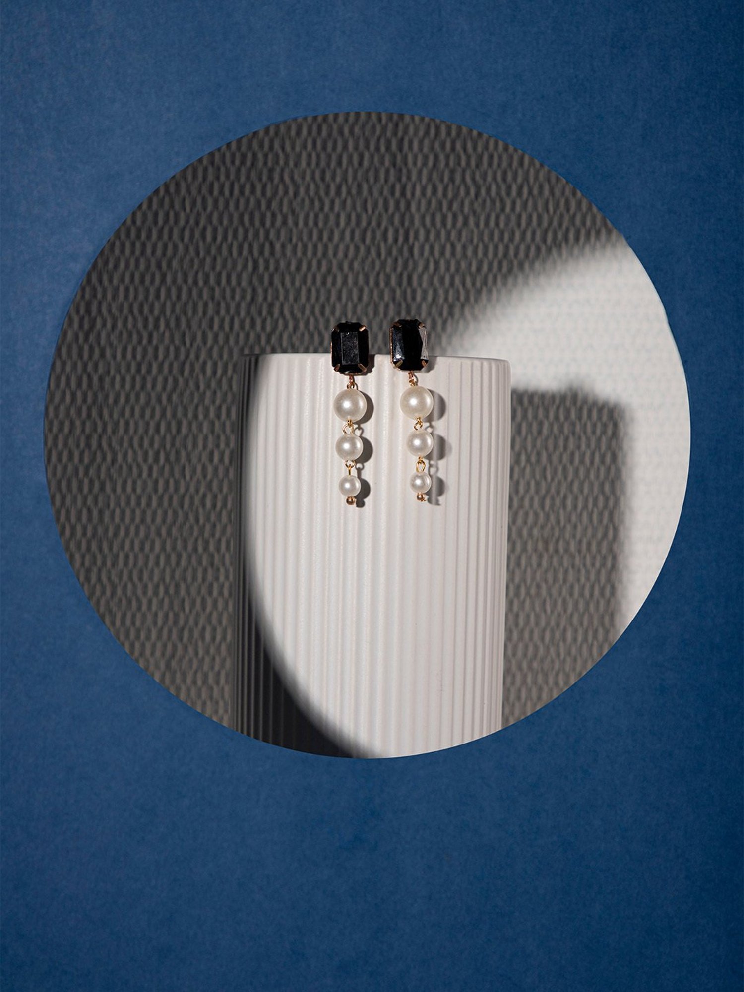 Prita by Priyaasi Pear Dangler Earrings - Set of 2